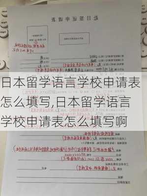 日本留学语言学校申请表怎么填写,日本留学语言学校申请表怎么填写啊