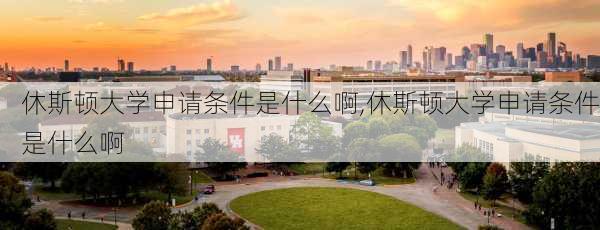 休斯顿大学申请条件是什么啊,休斯顿大学申请条件是什么啊