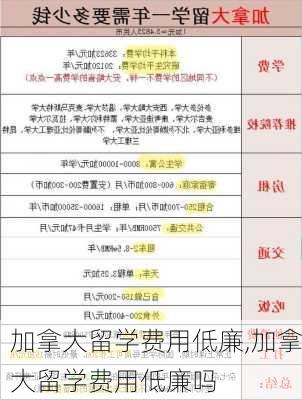 加拿大留学费用低廉,加拿大留学费用低廉吗