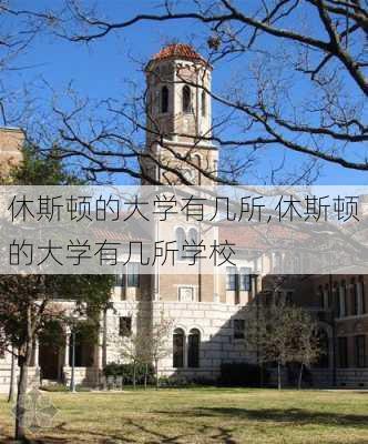 休斯顿的大学有几所,休斯顿的大学有几所学校